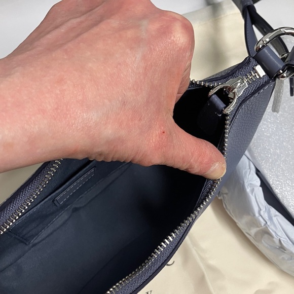 Kate Spade Duo MD pebble leather Shldr bag Cinder gre - Picture 10 of 12